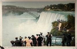 Goat Island, American Falls, Niagara Falls, New York, vintage postcard - £9.58 GBP