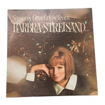 Season&#39;s Greetings Barbra Streisand Friends Columbia CSS1075 Christmas LP Album - £7.99 GBP