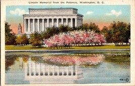 Lincoln Memorial from the Potomac Washington D.C. Vintage Postcard  (C) - £4.38 GBP