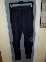 Reebok BLACK/BLUE Heathered Pullon Joggers Size Xl (18/20) Boy&#39;s Euc - £17.46 GBP