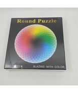 Round Puzzle Blazing with Color 1000 pieces Age 12+.Sealed, new  - $20.00