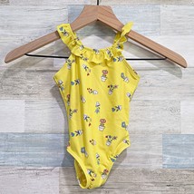 Baby GAP Ruffle Flower Pot One Piece Swimsuit Yellow Toddler Girls 18-24... - $11.87