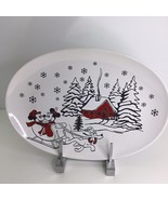 Disney Mickey &amp; Minnie Mouse Pluto Pulling Sleigh Winter Christmas New - $39.19 CAD