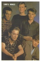 ⭕VTG card pocket calendar 1988 SIMPLE MINDS Portugal group music singer - $74.13 MXN
