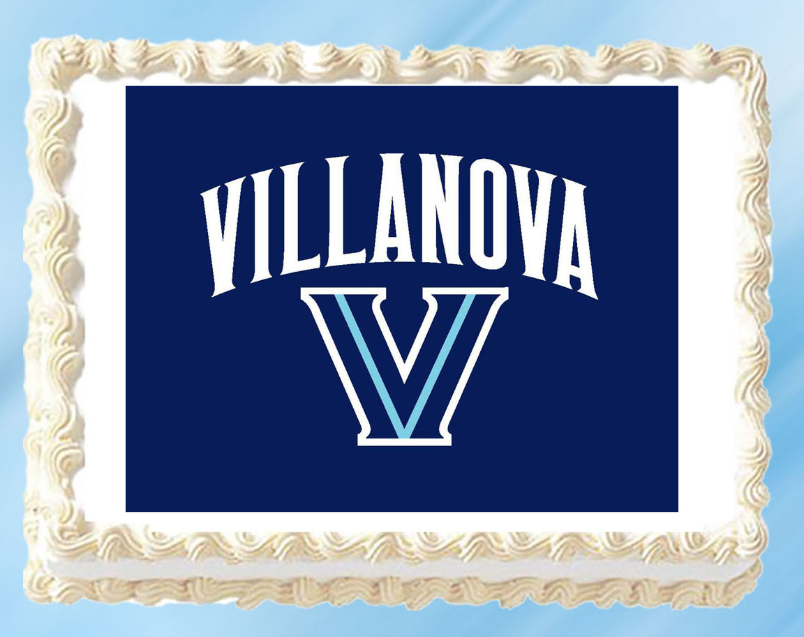 Villanova Edible Image Topper Cupcake Frosting 1/4 Sheet 8.5 x 11&quot; - $11.75