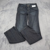 Calvin Klein Jeans Pants Womens 28 Blue Mid Rise Boot Cut Flat Front Bot... - $24.63