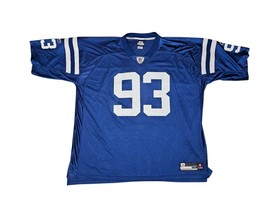 Reebok NFL Colts Dwight Freeney #93 Jersey Blue Medium Mesh Authentic Th... - $440.34 MXN