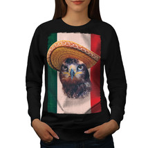 Wellcoda Eagle Bird Sombrero Womens Sweatshirt, Mexico Casual Pullover Jumper - £22.68 GBP+