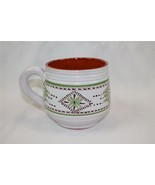 Fired Clay Large Coffee Mug Hand Painted  - $361.56 MXN
