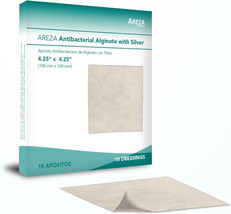 Areza Medical - Silver Alginate (Antibacterial Alginate with Silver) - Sterile - - £31.41 GBP