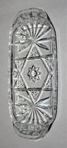 Glass Single Stick Butter Dish With Star Bars/ Starburst Pattern - £8.20 GBP