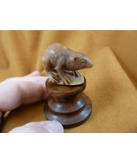 (tb-rat-7) little tan standing Rat Tagua NUT palm figurine Bali carving ... - $67.33 CAD