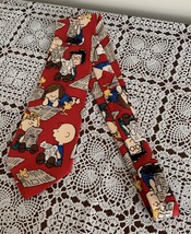United Features Peanuts Charlie Brown Linus Lucy Silk Necktie Who Got The Comics - £10.27 GBP