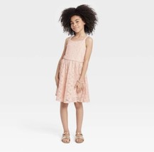 Zenzi Girls&#39; Lace Dress - Dusty Blush Pink Large. New With Tags. K - £14.07 GBP