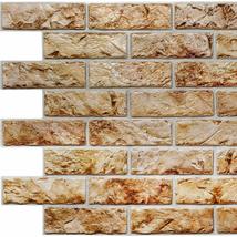 Dundee Deco PG7105 Copper Brown Faux Bricks PVC 3D Wall Panel, 3.3 ft X ... - $9.79+