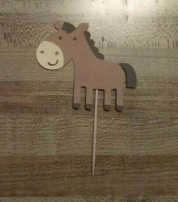 Lot of 12 Horse Cupcake Toppers!! - $3.91
