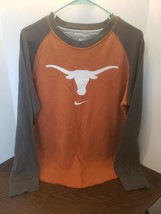 NIKE Team Texas Longhorns Men’s Long Sleeve Logo Shirt UT Burnt Orange (M) - £10.36 GBP