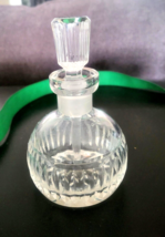 Vintage WATERFORD Clear Cut Crystal Perfume Bottle W/Dauber Stopper Signed - $27.99