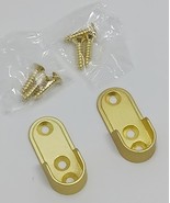 One Pair Screw-In Oval Open Shape End Supports with Installation screws - $8.16