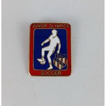 Vintage AAU USA Junior Olympics Soccer Lapel Hat Pin - $6.31