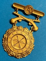 3rd ARMY, EXCELLENCE IN COMPETITION, PISTOL, GOLD, BADGE, PINBACK, HALLM... - $64.35