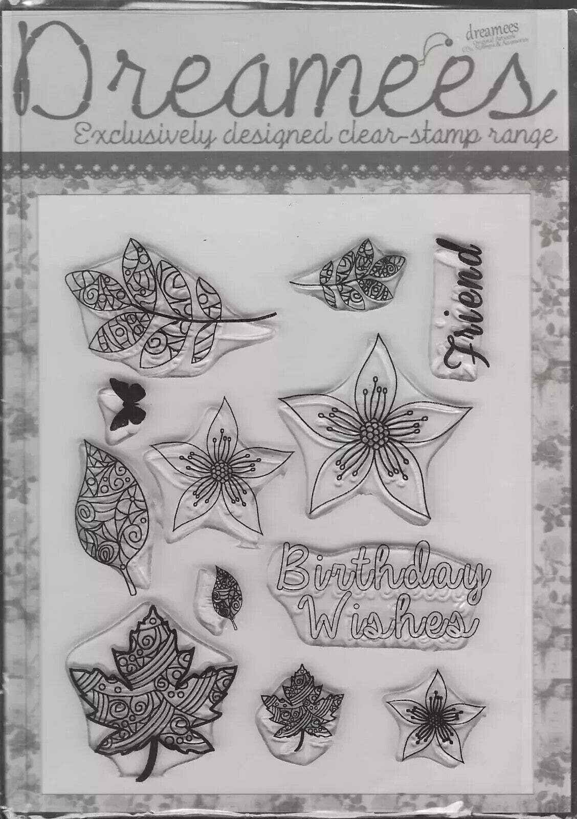 Dreamees. Floral Stamp Set - $7.00