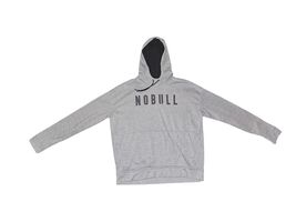 NOBULL Graphic Logo Hoodie Grey and Black Women's Size Medium  - $29.40