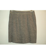 WORTH Skirt Size 8, Brown, Straight, Knee Length, Linen &amp; Rayon, Lined - £18.67 GBP