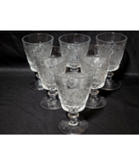 Vintage DUNCAN &amp; MILLER 5.5&quot; Water Cocktail Goblet SANDWICH CLEAR - Set ... - $32.78 CAD