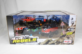 Maisto 4x4 Rebels Off-Road Collection Diecast 5 Pack Truck Set &amp; Accessories New - £47.95 GBP
