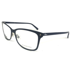 Christian Dior Eyeglasses Frames CD3776 LBX Navy Blue Silver Cat Eye 54-14-140 - $140.04