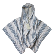 NWT Soft Joie Pippina in Porcelain Santiago Striped Hooded Poncho Sweater M $188 - £33.57 GBP
