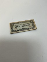 WW2 Era Pack of 21 Japanese Occupational Currency Five Centavos - £19.94 GBP