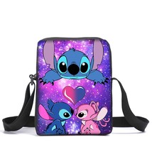 Disney Stitch Crossbody Bag Cartoon Shoulder Bag for Primary School Students Aro - £64.55 GBP