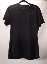 Adidas Mens Climacool Perforated SS Shirt L Black SS Top - $19.80