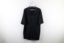 Vtg 90s Streetwear Mens XL Knit Disco Dance Poker Collared Button Shirt ... - £46.70 GBP