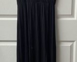 Rolla Coster Vintage Womens Medium Black Knit Faux Wrap Maxi Dress - $13.74