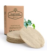 Gaia Guy Natural Dish Sponge (10 Pack).  100% Plastic-Free. Loofah Plant... - £12.41 GBP
