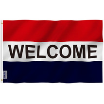 Anley 3x5 Feet Ceremonial Welcome Flag Polyester Double Stitched - £5.83 GBP