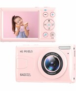 Digital Camera,4K Kids Camera For Photography,64Mp Mp3 Player Vlogging, ... - $54.85 CAD