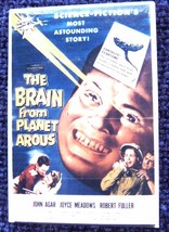 Old Vintage Metal Sci-Fi Movie Poster Fridge Magnet The Brain from Planet Arous  - £10.37 GBP