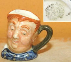 Royal Doulton Mug 1.5&quot; Fat Boy Toby Jug Character Tiny Mini - $16.19