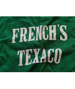 Vintage 1970&#39;s French&#39;s Texaco Petroleum Gas Green  T-Shirt Russel USA XL - $58.40