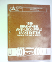 1989 Rear Wheel Anti Lock Brake C/K S/T  GMC Chevy Factory Service Repai... - £10.54 GBP
