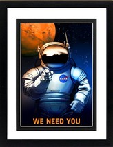NASA Poster We Need You! Wanted Framed Display Various Sizes - £44.61 GBP