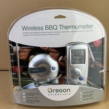 Oregon Scientific Wireless BBQ Thermometer AW129 LCD Remote Programmable - $39.98