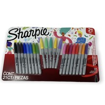Sharpie Assorted Colors 21 Count Pine Tip Markers NEW - £15.56 GBP