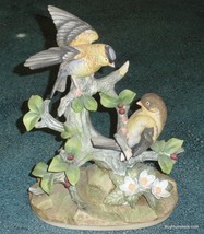 10&quot; Goldfinch Andrea By Sadek Hand-Painted Porcelain Bird Figurine - RAR... - £148.58 GBP