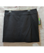 Izod Golf women&#39;s skort skirt sz 14 black Wicking New with X on inner tag - £19.43 GBP
