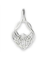 Celtic Phoenix Knot Necklace Womens 925 Sterling Silver Norse Firebird P... - £23.69 GBP